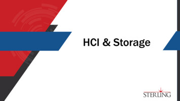HCI & Storage - Sterling