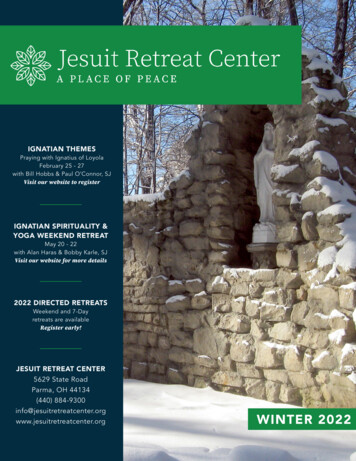 WINTER 2022 - Jesuit Retreat Center