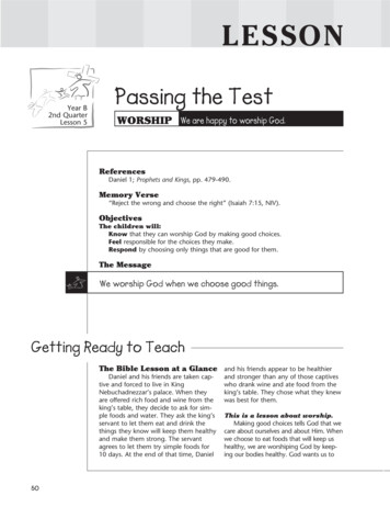 Passing The Test - GraceLink