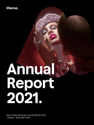 Annual Report 2021. - Klarna
