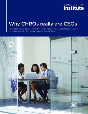 Why CHROs Really Are CEOs - Korn Ferry
