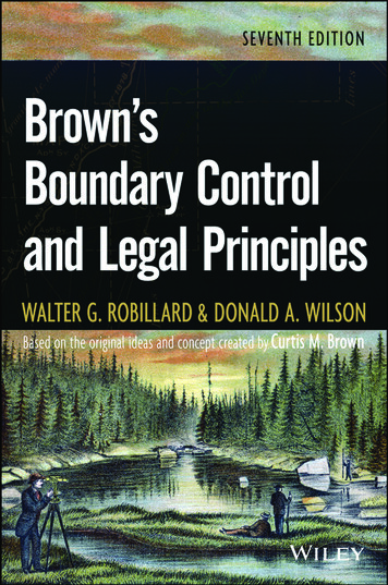 Brown'S Boundary Control And Legal Principles