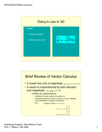 Brief Review Of Vector Calculus