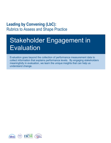 Stakeholder Engagement In Evaluation - WestEd