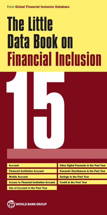 The Little Data Book On Financial Inclusion - World Bank