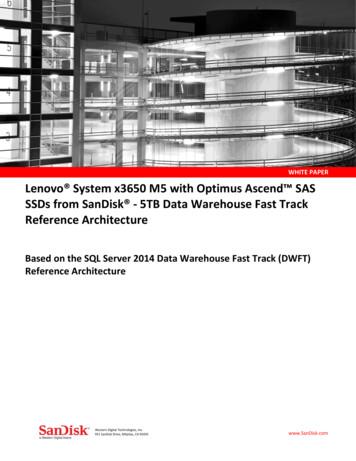 Lenovo System X3650 M5 With Optimus Ascend SAS SSDs From SanDisk