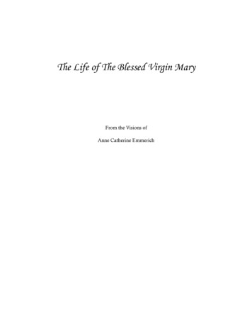 The Life Of The Blessed Virgin Mary - Catholic Planet