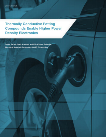 Thermally Conductive Potting Compounds Enable Higher Power Density .