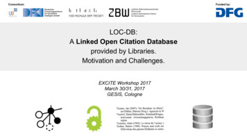 LOC-DB: A Linked Open Citation Database Provided By Libraries. GESIS .