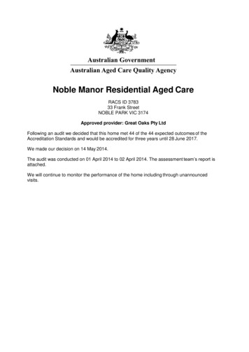 Noble Manor Residential Aged Care