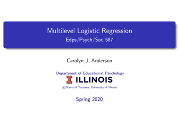 Multilevel Logistic Regression - College Of Education