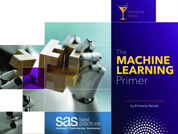 The MACHINE LEARNING Primer - SAS