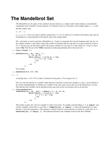 The Mandelbrot Set - University Of California, Santa Cruz