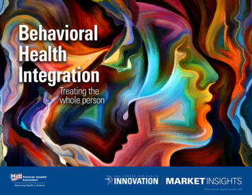 Behavioral Health Integration - American Hospital Association