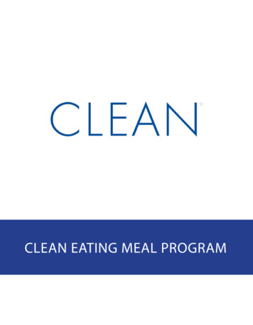 CLEAN EATING MEAL PROGRAM - Amazon Web Services