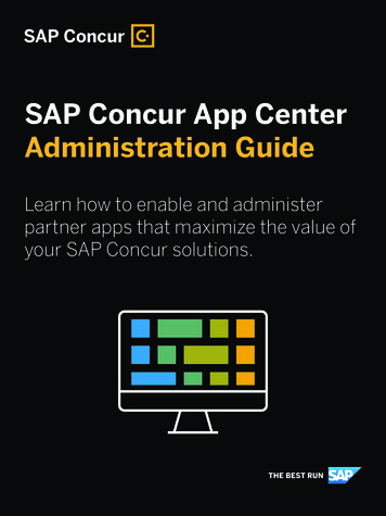 SAP Concur App Center Administration Guide