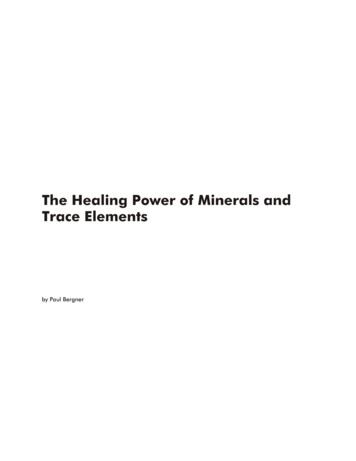 The Healing Power Of Minerals And Trace Elements