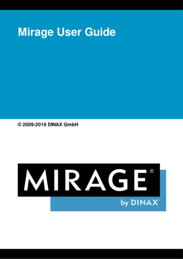 Mirage User Guide - Print It Large