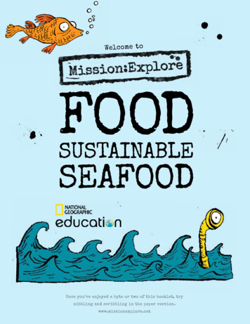SUSTAINABLE SEAFOOD - National Geographic Society