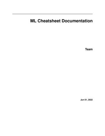 ML Cheatsheet Documentation - Read The Docs