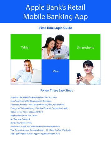 Mobile Banking App - Apple Bank For Savings