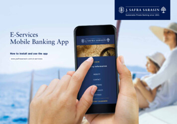 E-Services Mobile Banking App - Jsafrasarasin 