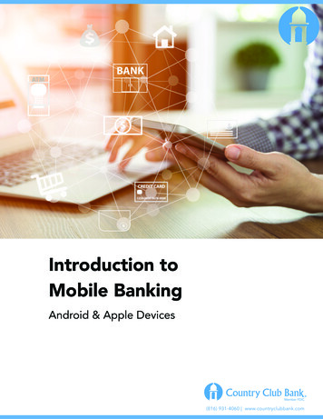Introduction To Mobile Banking - CCB Financial