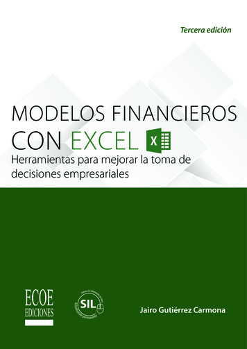 MODELOS FINANCIEROS CON EXCEL - Ecoe Ediciones