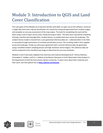 Module 3: Introduction To QGIS And Land Cover Classification