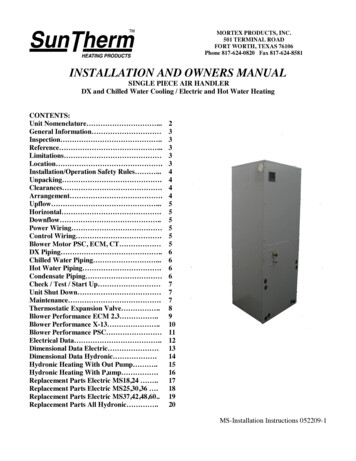 INSTALLATION AND OWNERS MANUAL - Gray Cooling Man Air Conditioning .