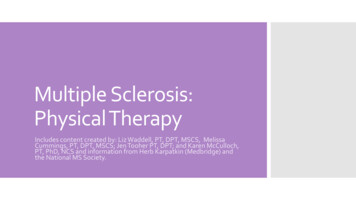 Multiple Sclerosis: Physical Therapy - DPT Portfolios