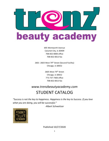 STUDENT CATALOG - Trenz Beauty Academy