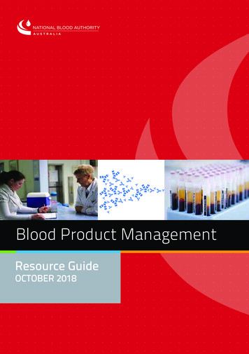 Blood Product Management