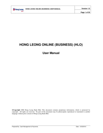 Hong Leong Online (Business) (Hlo)