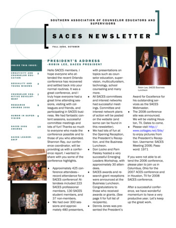 Fall 2006 SACES Newsletter