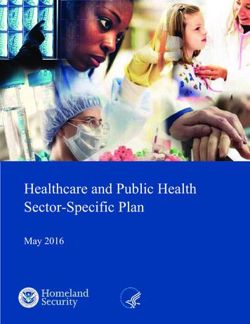 Healthcare And Public Health Sector-Specific Plan - 2015 - CISA