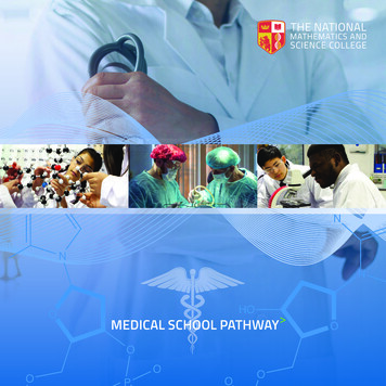 MEDICAL SCHOOL PATHWAY - The National Mathematics And Science College