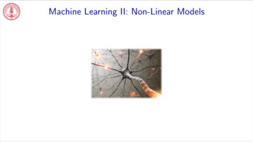 Machine Learning II: Non-Linear Models - GitHub Pages
