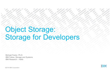 Object Storage For Developers - SNIA