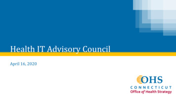 Health IT Advisory Council - Connecticut