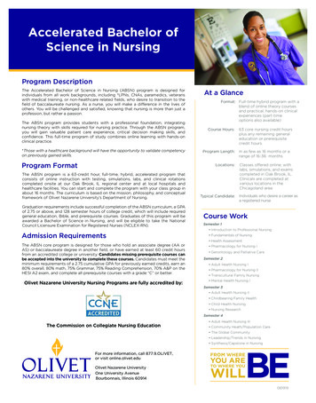 Accelerated Bachelor Of Science In Nursing - College Of Lake County