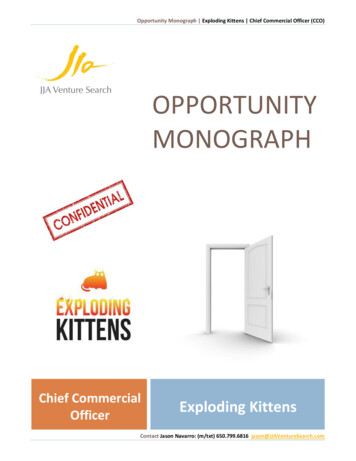 OPPORTUNITY MONOGRAPH - Jjaventuresearch 