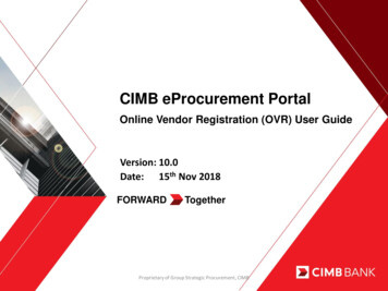 CIMB EProcurement Portal