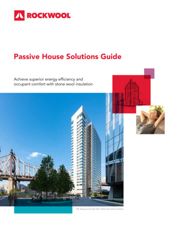 Passive House Solutions Guide - ROCKWOOL