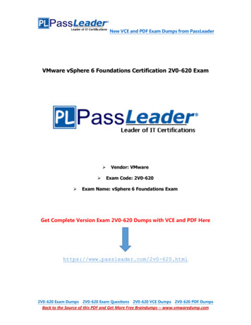 VMware VSphere 6 Foundations Certification 2V0-620 Exam