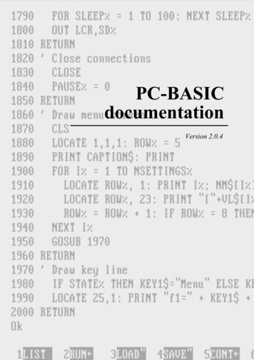 PC-BASIC Documentation - GitHub Pages