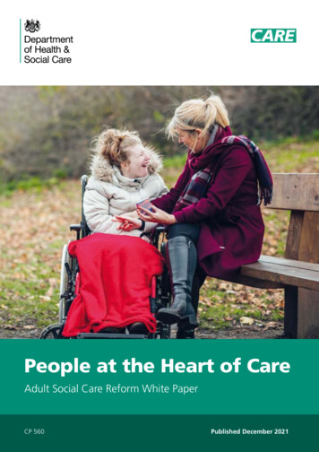 People At The Heart Of Care - GOV.UK