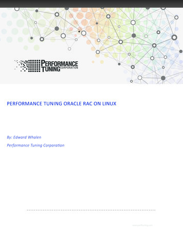 Performance Tuning Oracle Rac On Linux