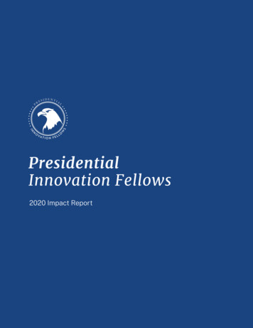 Presidential Innovation Fellows 2020 Impact Report