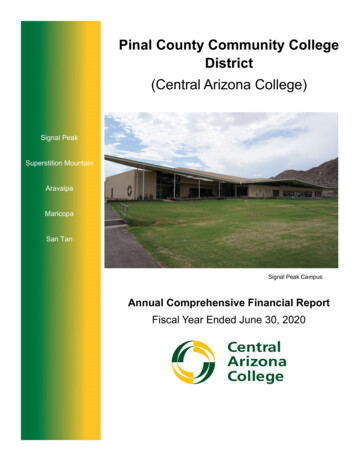 Pinal County Community College District - Centralaz.edu